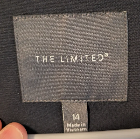 The Limited Navy Zip-Up Women's Jacket - Picture 3 of 5